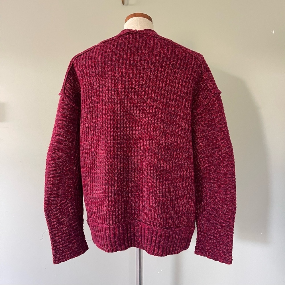 Free People Red High Hopes open front cardigan size Medium preowned - Picture 4 of 5